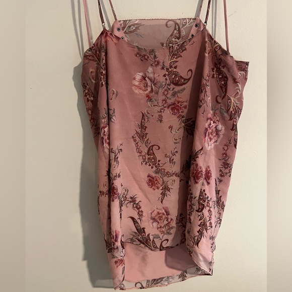 Dusty rose Haute Hippie tank top - Picture 5 of 5